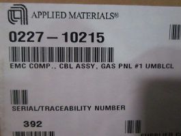 Applied Materials (AMAT) 0227-10215 EMC Comp., Cable Assembly, Gas PNL #1 UMBLCL