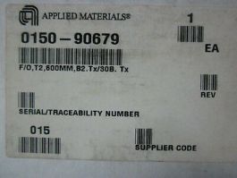 Applied Materials (AMAT) 0150-90679 F/O, T2, 600MM, B2.Tx/30B. Tx