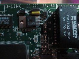 D-LINK DE-220E PCB, ETHERNET INTERFACE CARD