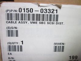 AMAT 0150-03321 CABLE ASSY, VME SBC SCSI DIST.
