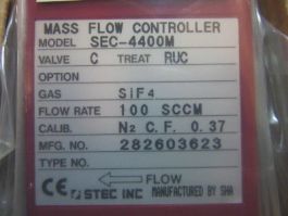 Applied Materials (AMAT) 3030-06074 SEC-4400MC-RUC, VALVE: C, GAS: SIF4, FLOW RA