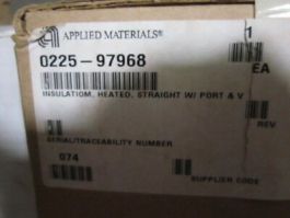 Applied Materials (AMAT) 0225-97968 INSULATION, HEATED, STRAIGHT W/ PORT & V