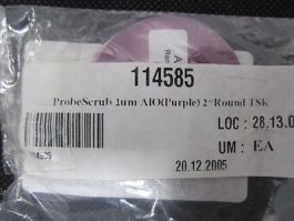 INTERNATIONAL TEST SOLUTIONS PS-3001-1AHM ProbeScrub 1um Al Purple 2Round TSK