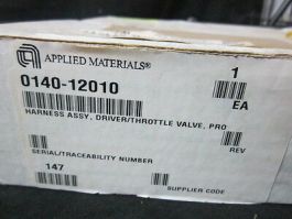 Applied Materials (AMAT) 0140-12010 Harness Assembly, Driver/Throttle Valve, PRO