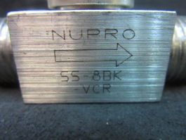Swagelok/Nupro SS-8BK-VCR Stainless Steel Bellows Sealed Valve, 1/2\" Male VCR