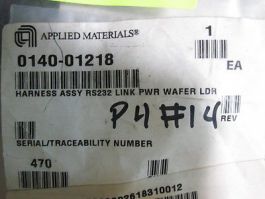 AMAT 0140-01218 HARNESS ASSY RS232 LINK PWR WAFER LDR