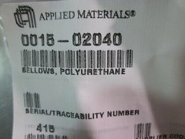 Applied Materials (AMAT) 0015-02040 Bellows, Polyurethane