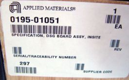 Applied Materials (AMAT) 0195-01051 BOARD ASSY DSG