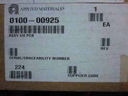 Applied Materials (AMAT) 0100-00925 ASSY I/O PCB