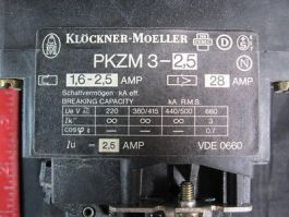 KLOCKNER MOELLER PKZM3-25 C.B PKZM3-2.5A