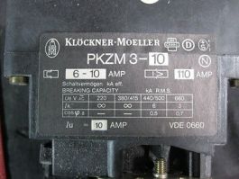 KLOCKNER MOELLER PKZM3-10A C.B PKZM3-10A