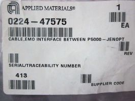 AMAT 0224-47575 Cable, EMO Interface Between P5000-JENOPT