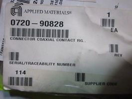 Applied Materials (AMAT) 0720-90828 CONNECTOR COAXIAL CONTACT RG..