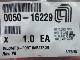 Applied Materials (AMAT) 0050-16229 WELDMENT 3-PORT BARATRON
