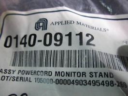 AMAT 0140-09112 ASSY  POWERCORD MONITOR STAND