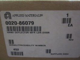 Applied Materials (AMAT) 0020-86079 Hand Deflector WFR LDR Door