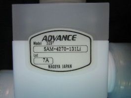 ADVANCE SAM-4720-131LI VALVE Teflon manual