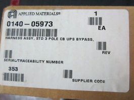 AMAT 0140-05973 Harness Assembly, STD 3 Pole CB UPS Bypass