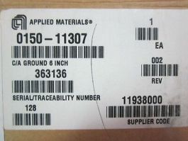 Applied Materials (AMAT) 0150-11307 Ground Cable 6 INCH
