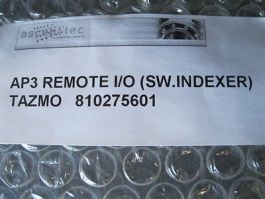 TAZMO 810275601 AP3 REMOTE I/O (SW.INDEXER)