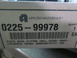 Applied Materials (AMAT) 0225-99978 Plate, Base, Platfrom, WBLL, KA200-80MD