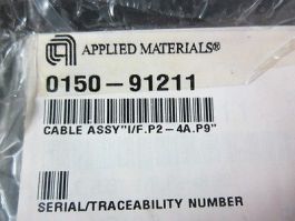 Applied Materials (AMAT) 0150-91211 Cable Assembly "I/F.P2-4A.P9"
