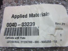 AMAT 0040-03239 CATHODE WITH PLATE