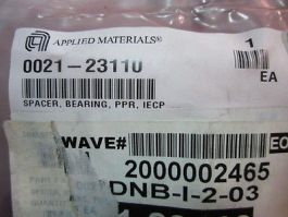 AMAT 0021-23110 SPACER, BEARING, PPR, IECP