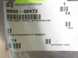 Applied Materials (AMAT) 0050-08473 HOSE ASSY, INPUT, RF GENERATOR