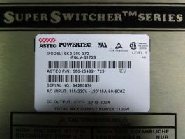 Powertec 9K2-300-372-FGLV-S1723 Power Supply, Super Switcher Series, AC Input: 1