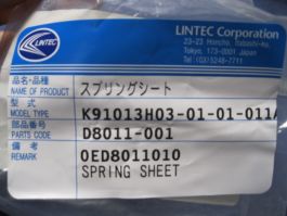 LINTEC K91013H03-01-01-011A SHEET SPRING