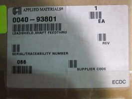 Applied Materials (AMAT) 0040-93801 LEADSHIELD,SHAFT FEEDTHRU
