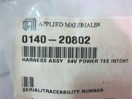 Applied Materials (AMAT) 0140-20802 Harness Assembly 24V Power Tee INTCNT