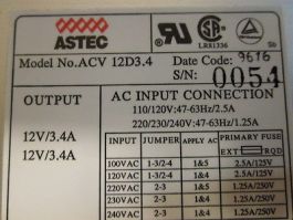AXCELIS 1135180 ASTEC ACV 12D3.4 POWER SUPPLY