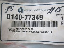 Applied Materials (AMAT) 0140-77349 Harness, AC Power FABS (twistLOK)