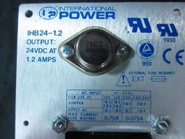 INTERNATIONAL POWER IHB24-1.2 INTERNATIONAL POWER MODULE POWER SUPPLY; 24VDC AT 