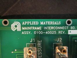 Applied Materials (AMAT) 0100-40025 PCBA Mainframe Interconnect
