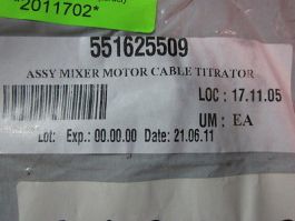 BOC EDWARDS 310391-001 ASSY MIXER MOTOR CABLE TITRATOR