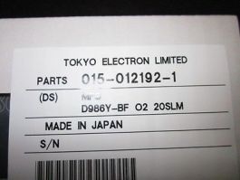 TOKYO ELECTRON 015-012192-1 MFC,  02 20SLM