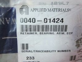 Applied Materials (AMAT) 0040-01424 Retainer, Bearing, Arm, ECP