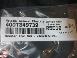 Hitachi-Kokusai 4QOT349739 Adaptor for CVD