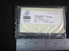 Applied Materials AMAT 5060-00006 UltraSOLV Sponge 3-58 X 4-38 X 38 Hydrophilic POLYU Size 37262 x 4