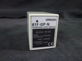 OMRON 61F-GP-N AMP REVEL METER100 VAC 35VA MAX 5060 HZ 8 VAC