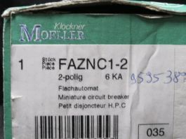 KLOCKNER-MOELLER FAZNC1-2 BREAKER 1A 400V 2PL